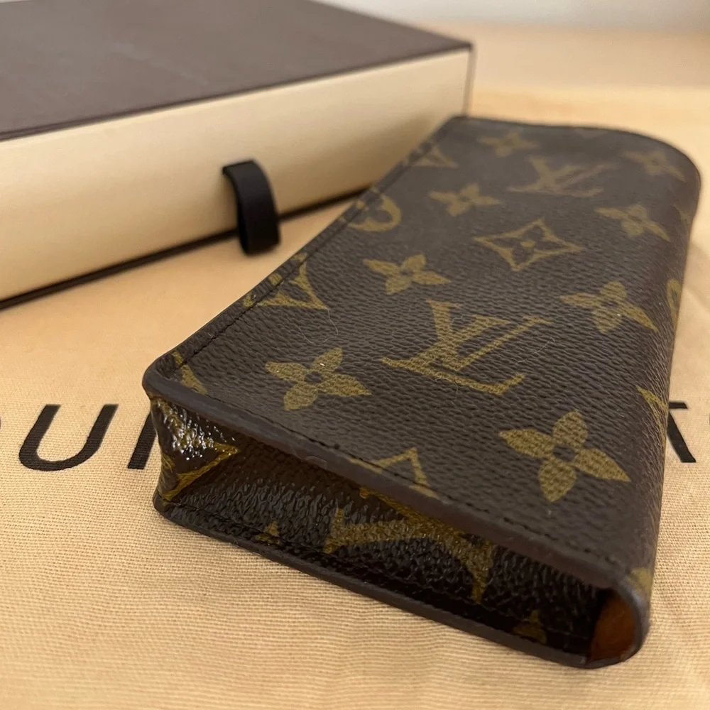 Louis Vuitton Eye Glass Case Monogram Rare 1996 France
